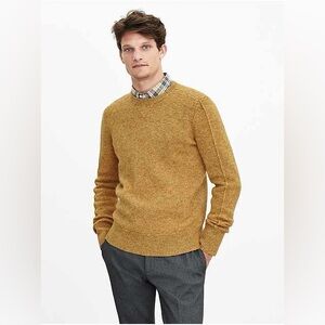 BANANA REPUBLIC X J. CREW RENNIE & CO. SHETLAND 100% WOOL SWEATER SIZE MEDIUM